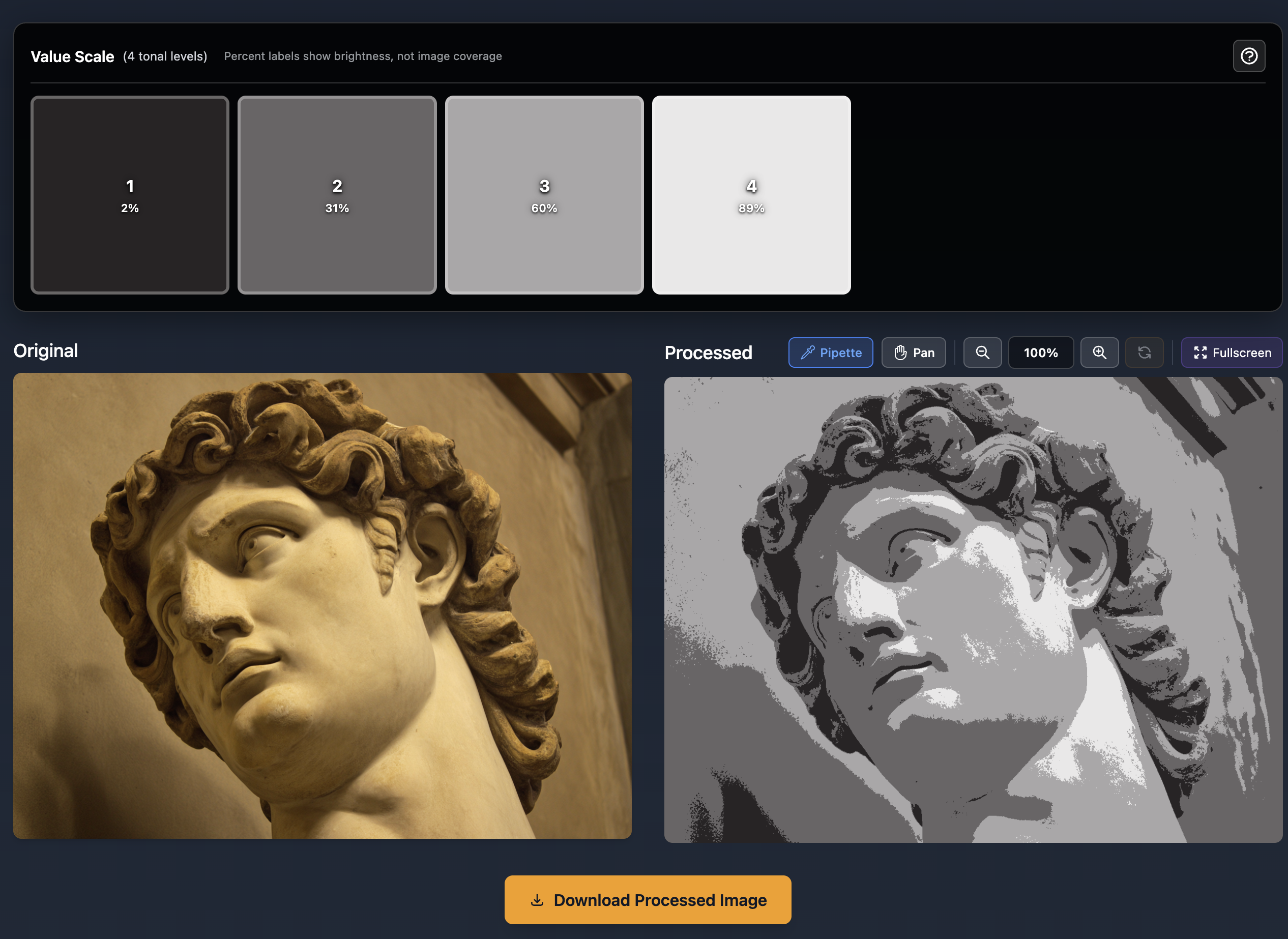 tonalvaluetool.com - image showing tonal value analysis